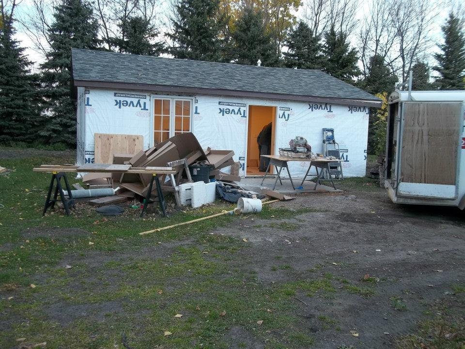 The Hermitage, construction hurrying to beat the snow