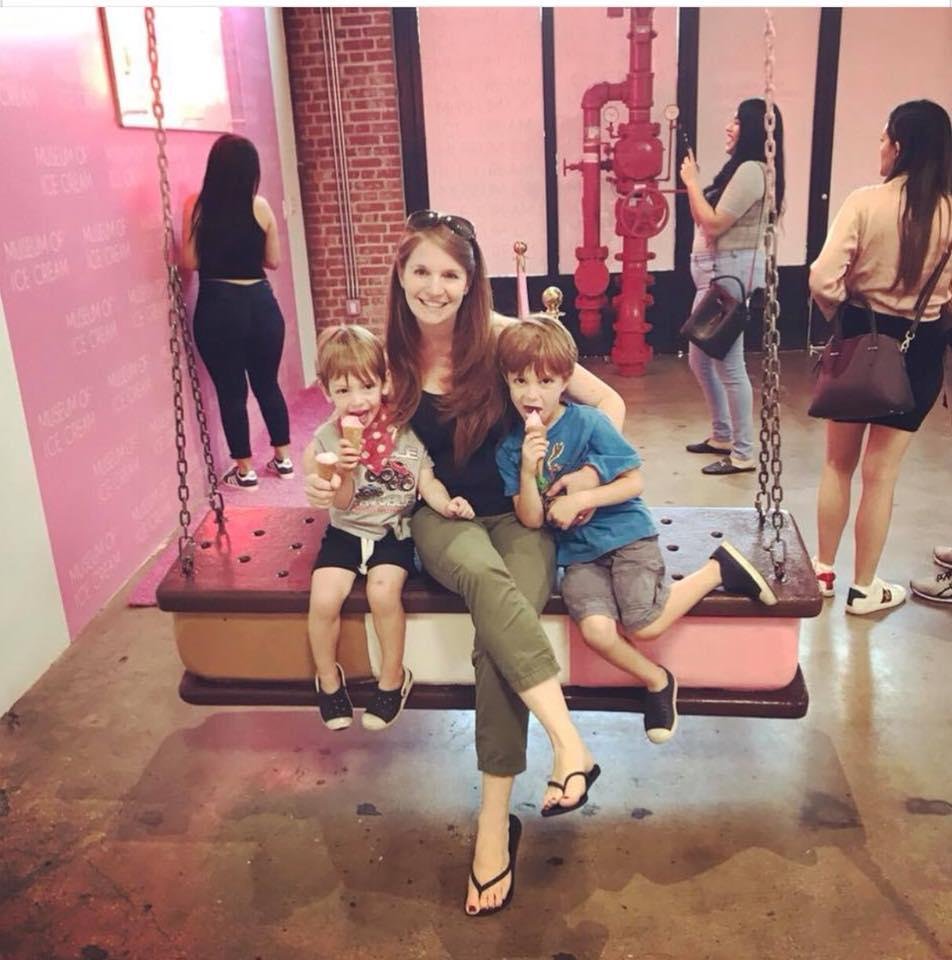 Liz and the grandkids