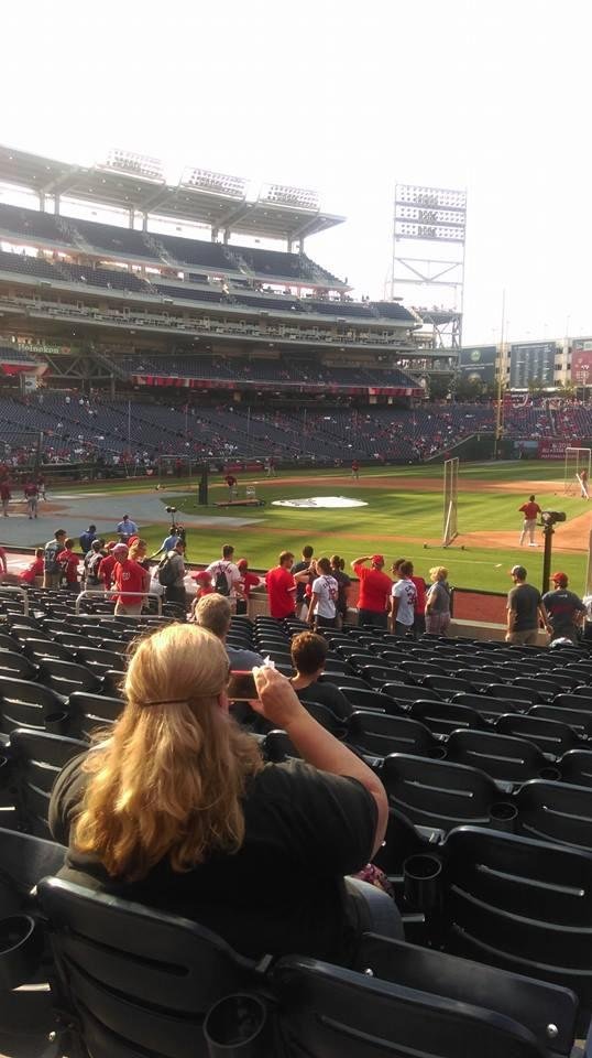 Our seats at Nationals game yesterday