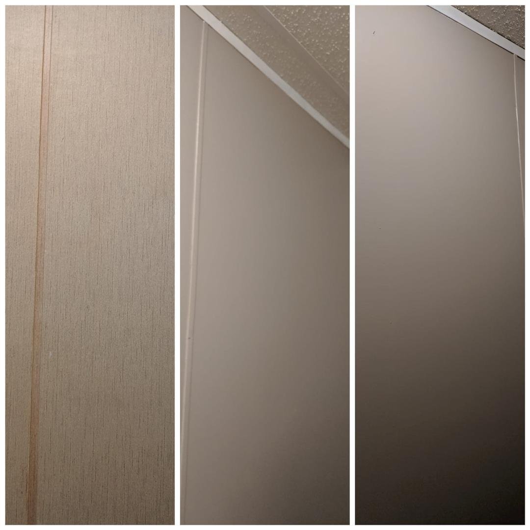 This is what Gary and I did today. Bless his heart. After driving home all morning he had to come home and help me do this. His favorite thing to do is to paint. NOT!!! 1st grid before and other 2 after. It's not a big grid
