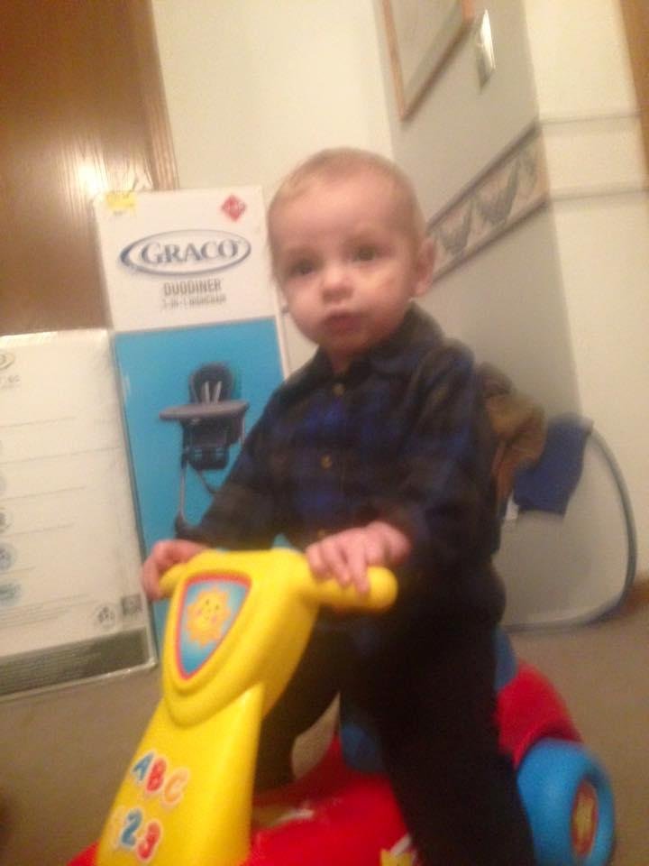 I want to wish my little buddy Carson Robert a very happy birthday. He is nine months old today and he is such a joy. I love him very much. Granpa.