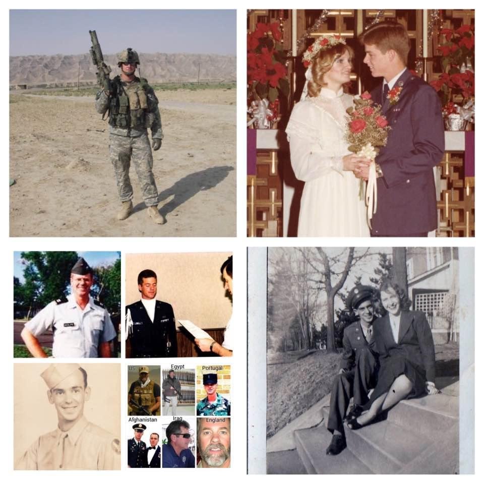 Preparing for Veterans Day Week.... Thank you for your service, Dad (US Army Air Corp) My Brothers Carl Wolfe (US Air Force) John Wolfe (US Navy) my nephews Brian Baude (US Air Force), Neil Jarret (US Army). My Great Uncle