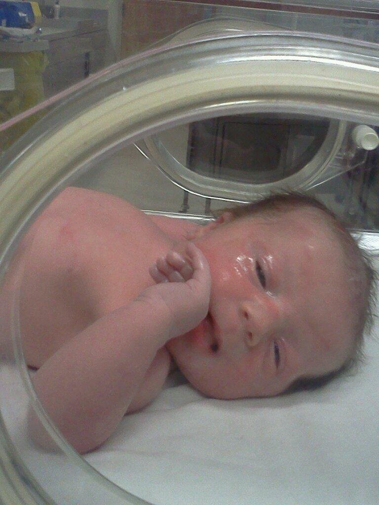 Emily jade sharbono 6 lbs 12 Oz. 18 1/4 in. Charles first.