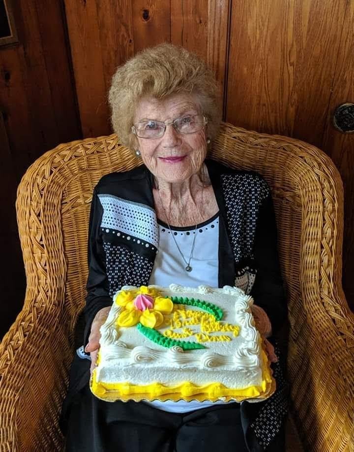 My Aunt Dina.  She's a trooper