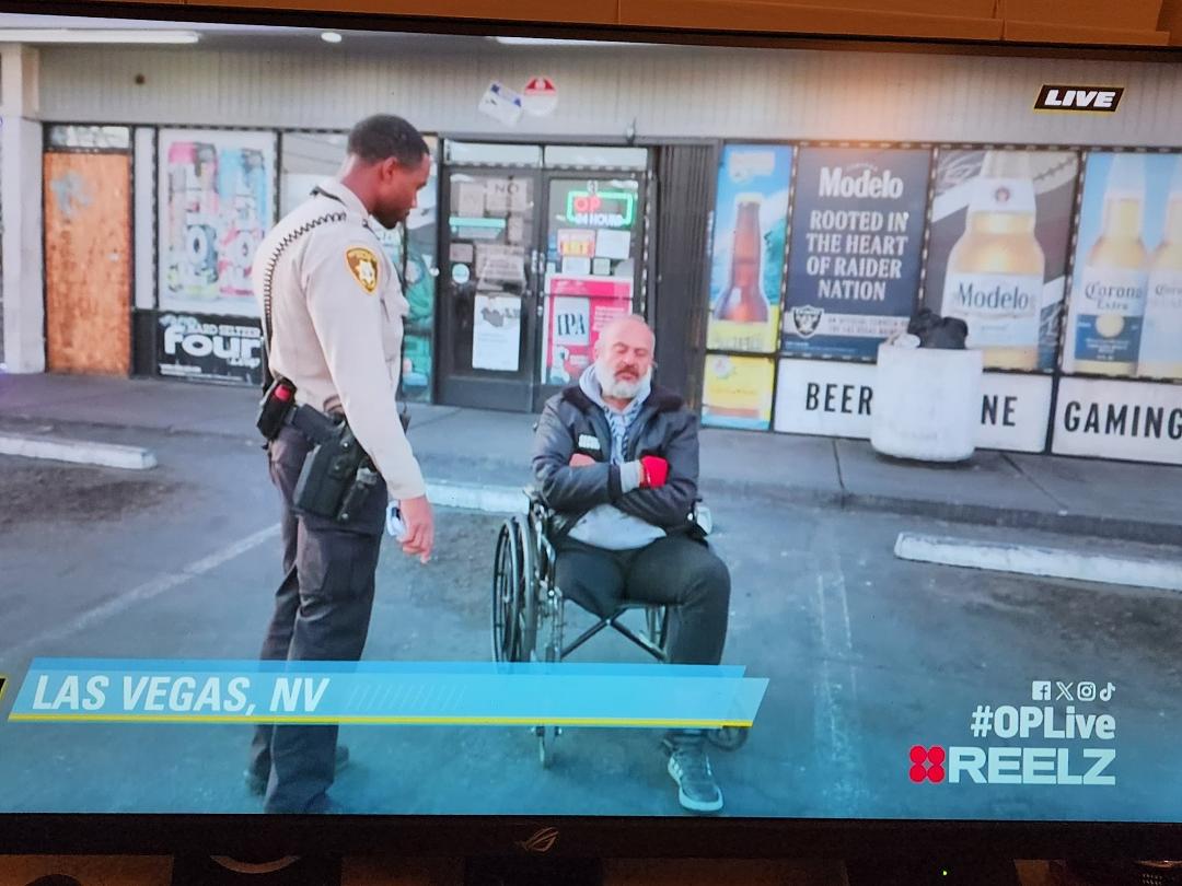 He told thw cop he is a bodyguard but he doesn't like watermelon. Then he said "It's not racist because I can't stand up." Lol I love this show.