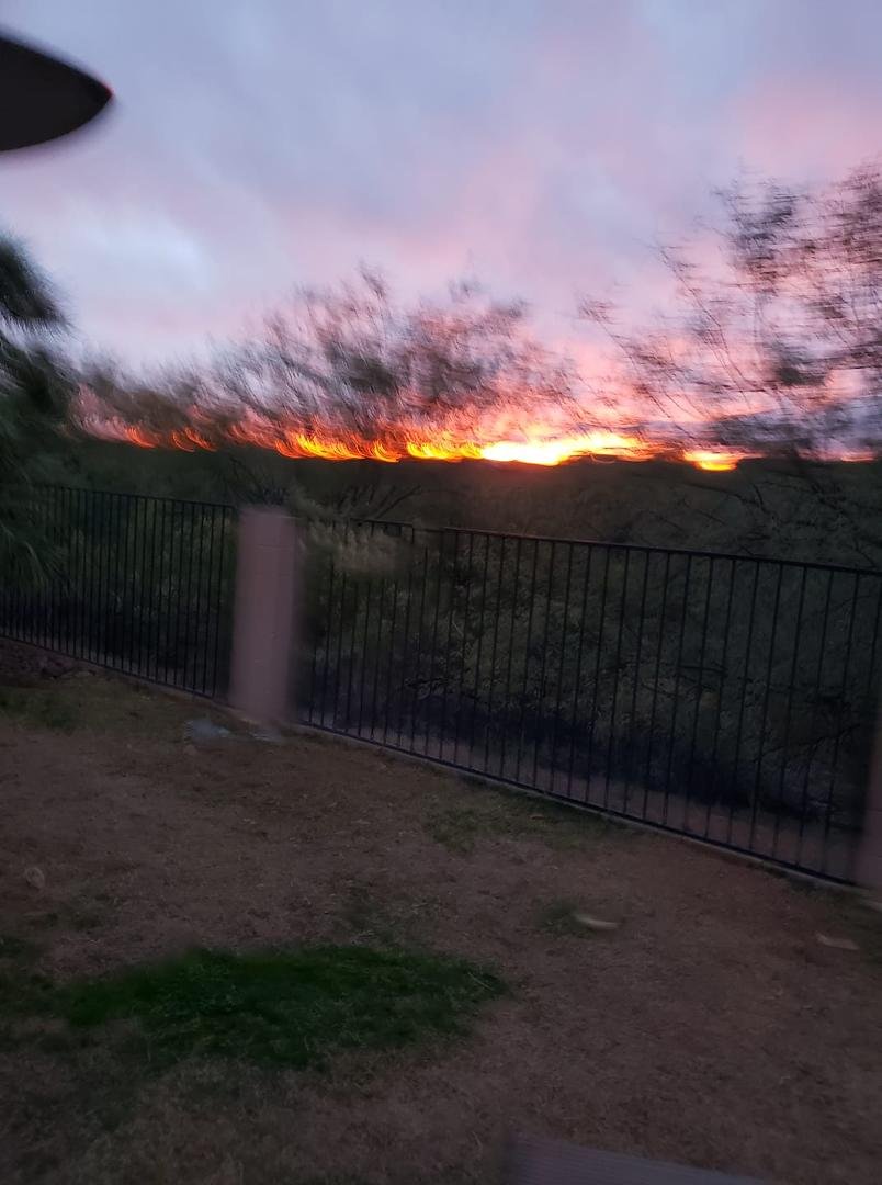 Beautiful fire in the sky tonight in Oro Valley AZ