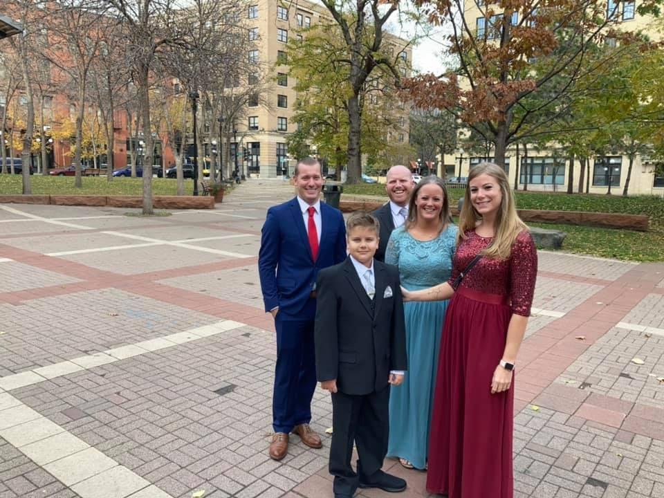 Wedding day for Jack with the family.