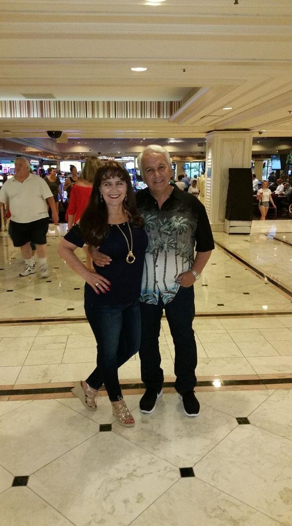 On our way to Bubba Gumps for.dimner, my goodness we love Vegas