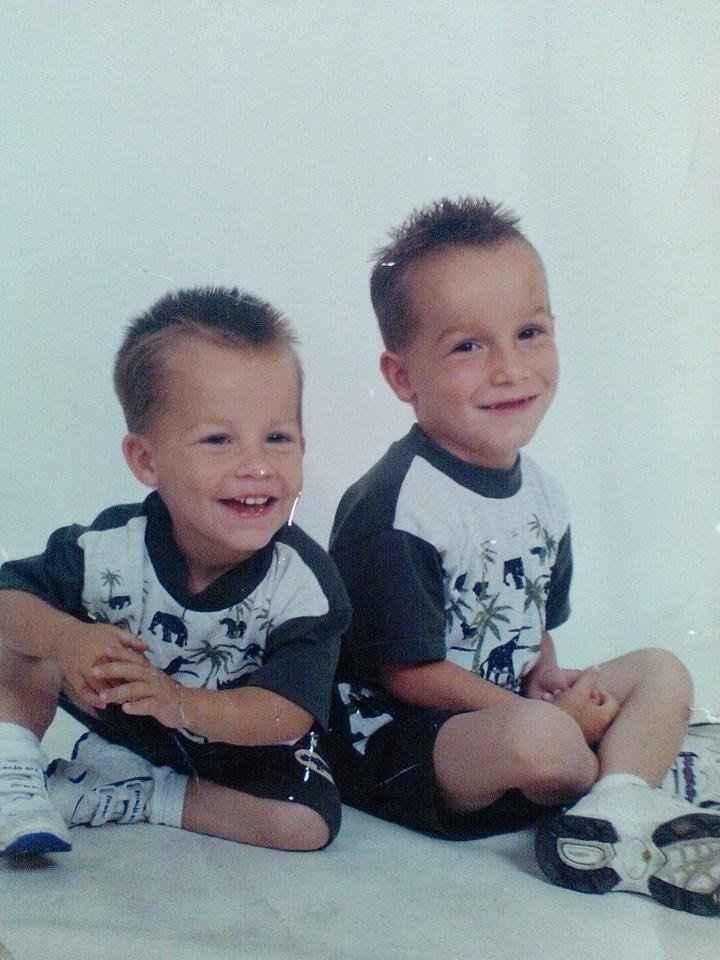 my 16 year old and 8 yr.old eddie at the time they were 2 and 4 years old.