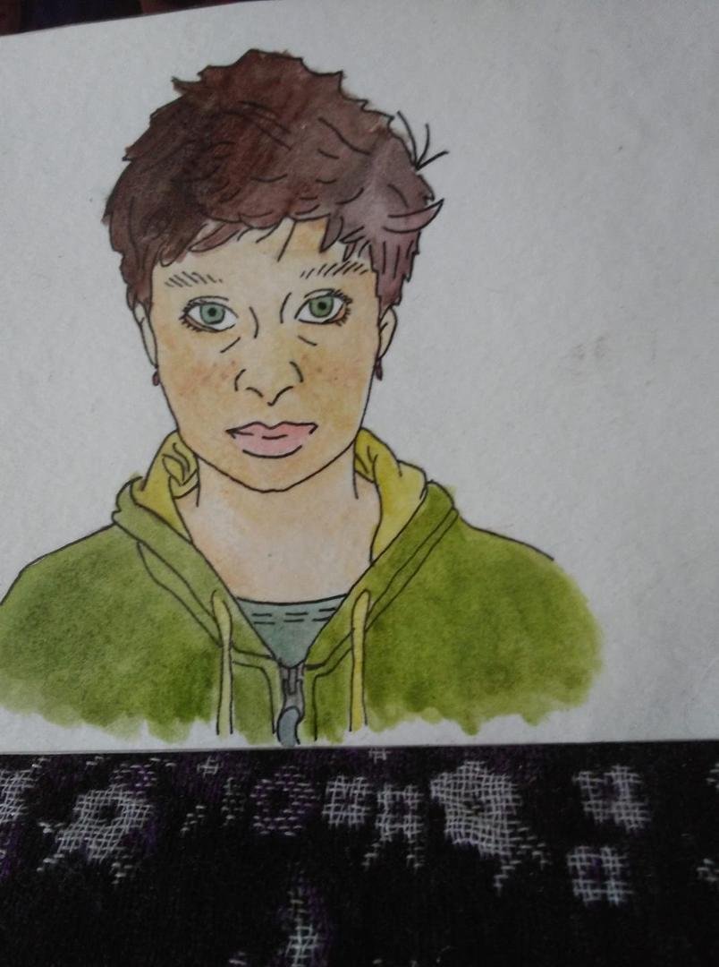 Self portrait by Emily.