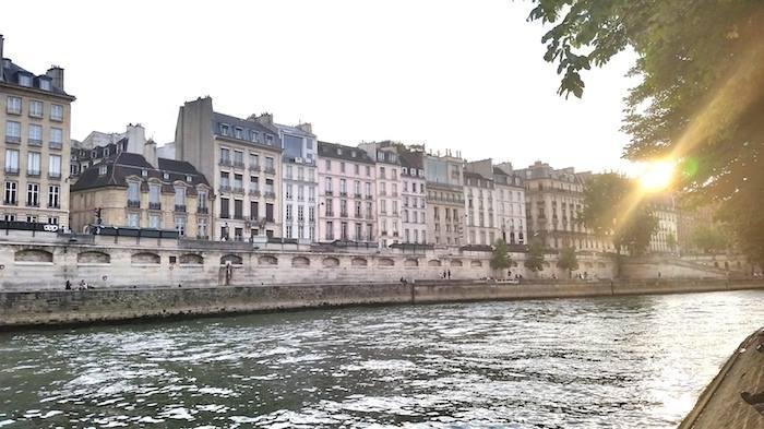 Kinda cool pic of the River Seine near Steven's apartment.