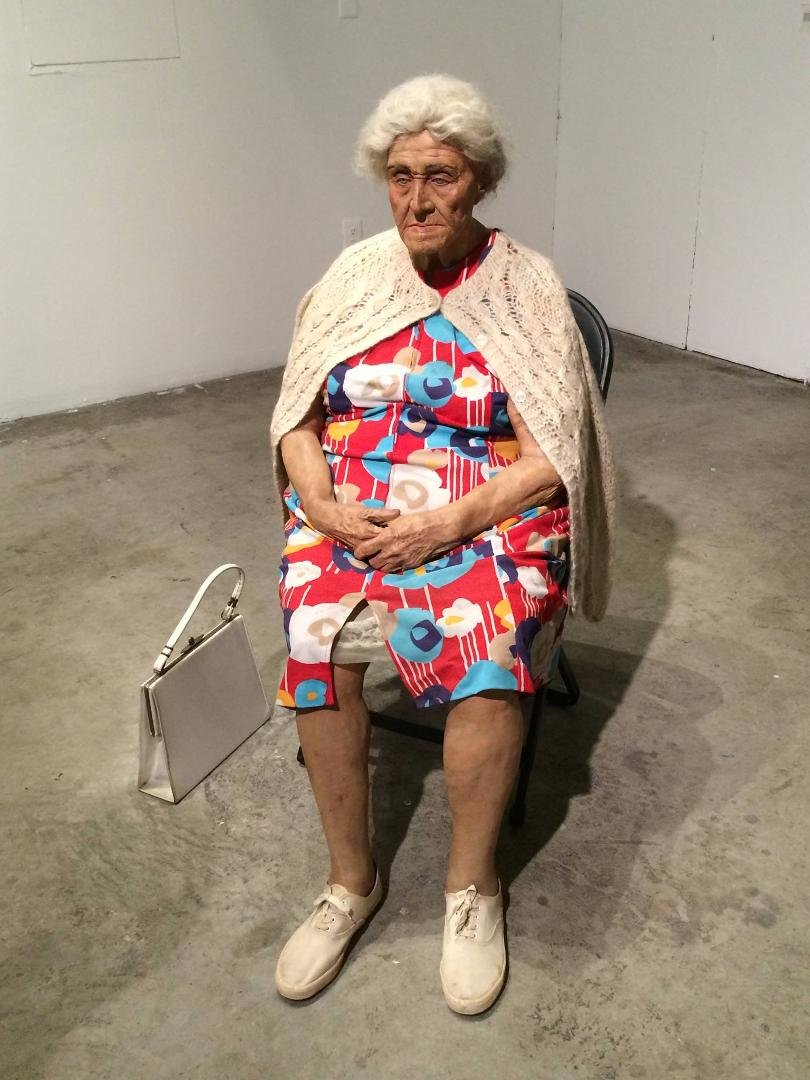 No I didn't model for this piece of art at Art Basel Miami