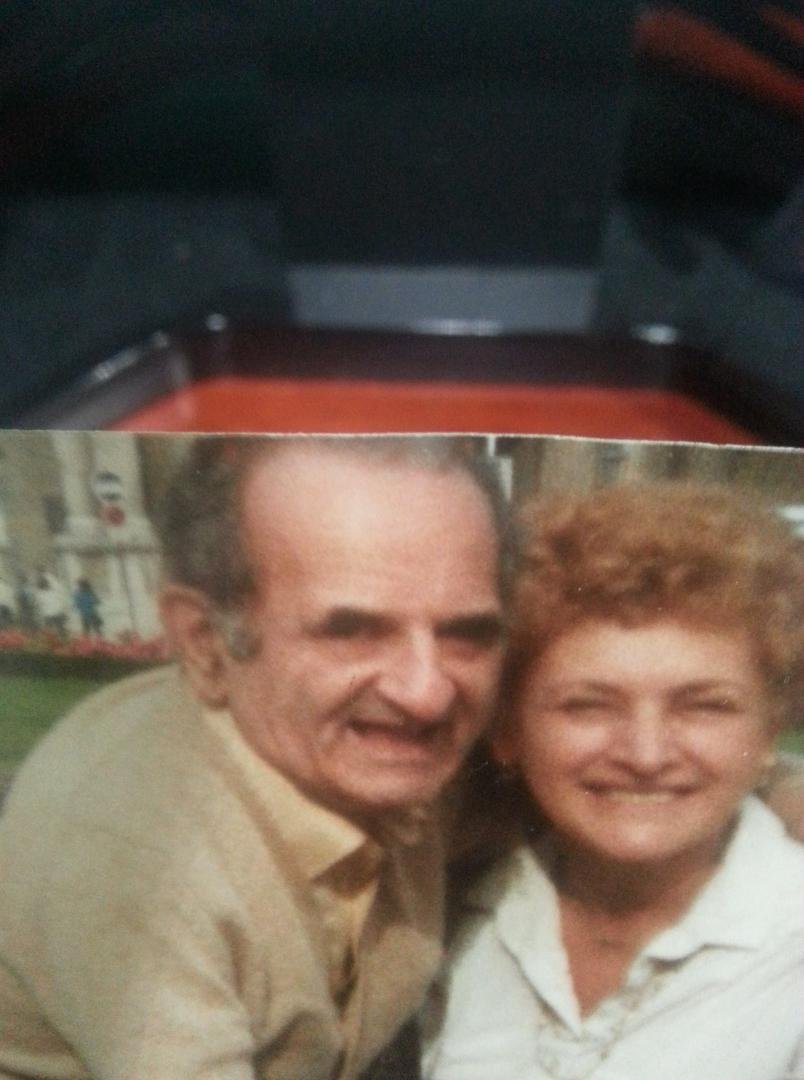 I just found this photo of my parents!