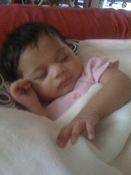 Regina at 7 weeks. I will see her at the beginning of October.... and I can't wait..
