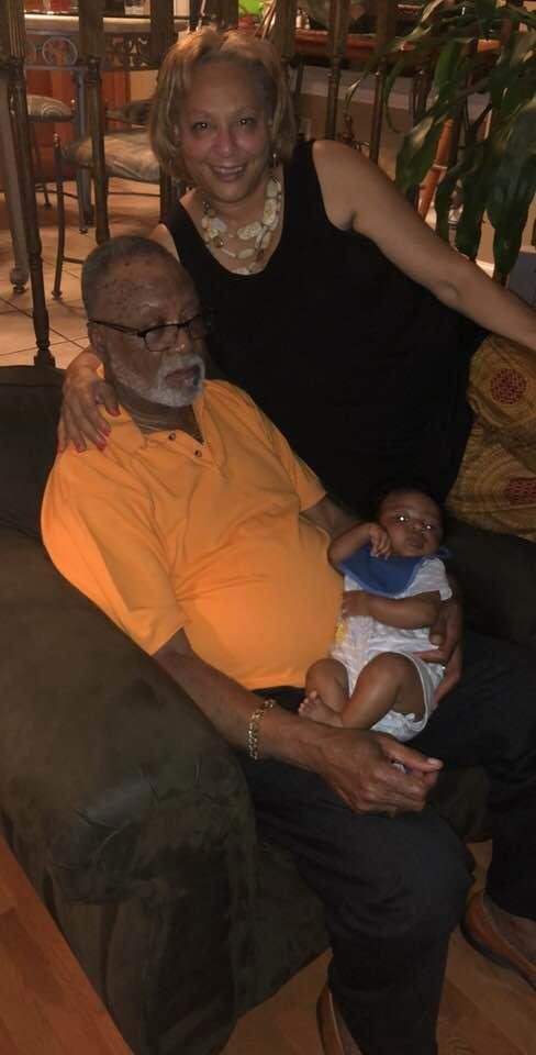 Pops and Granny and our great grandson Kyrie.