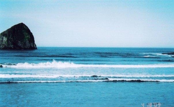 At Cape Kiwanda.