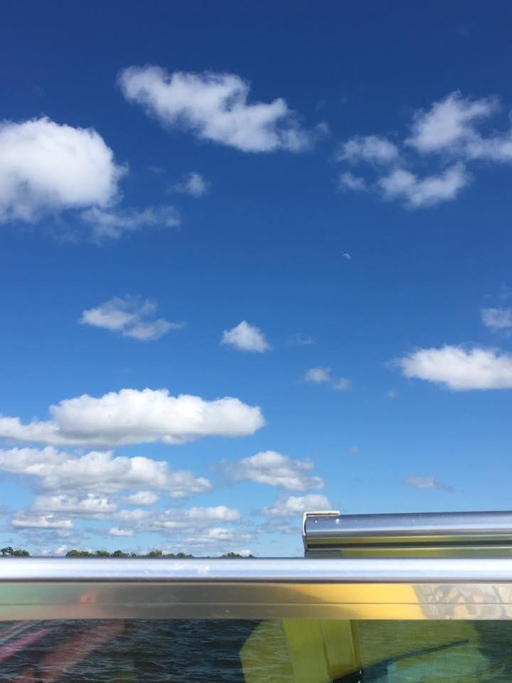 Blue skies at Houghton Lake.😘