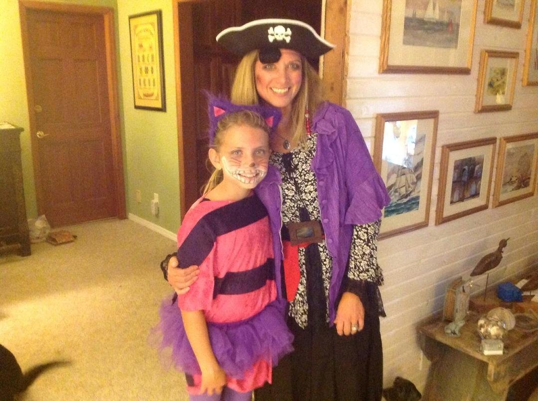 Mrs Jack Sparo and my precious Chesire Cat!