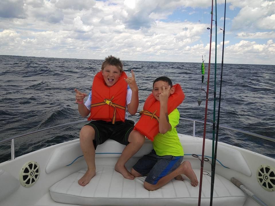 Fishing with the kids.