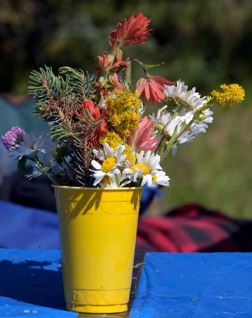 Vickie's wild flower arrangement