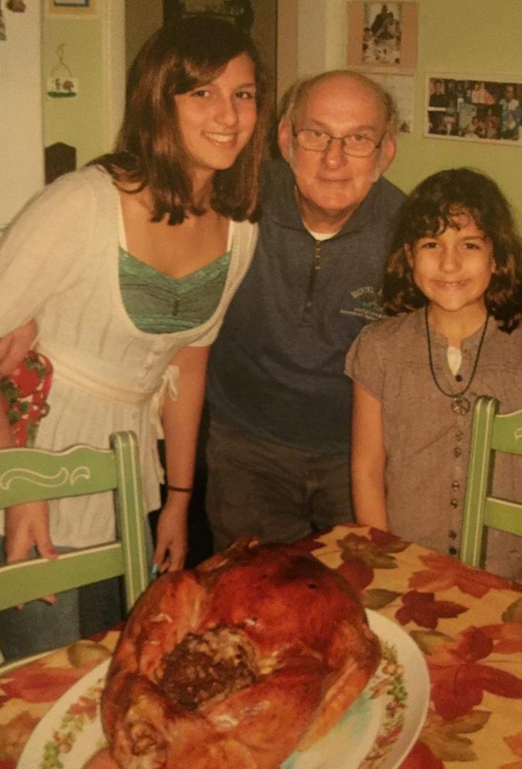 TBT- My dad's turkey is the best! This is back before Megan was a vegetarian.🦃
