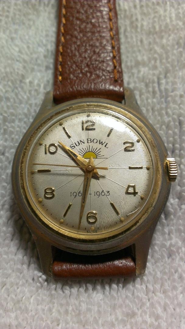 My "Sun Bowl" watch. I wore it for three years, before all of the "gold" wore off!