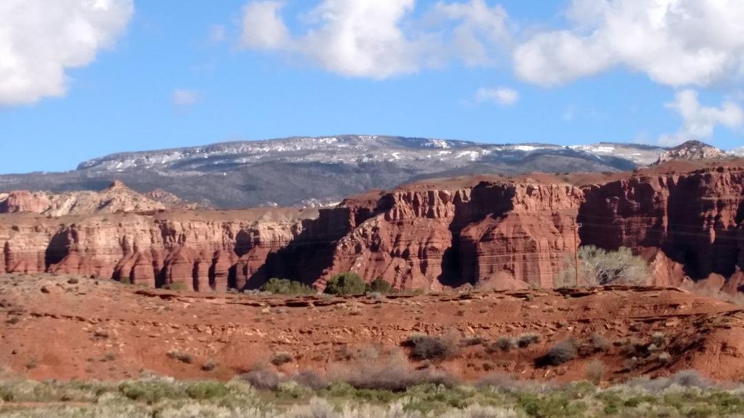 View from Hotel Capital Reef, Torrey, UT, road trip May 2019