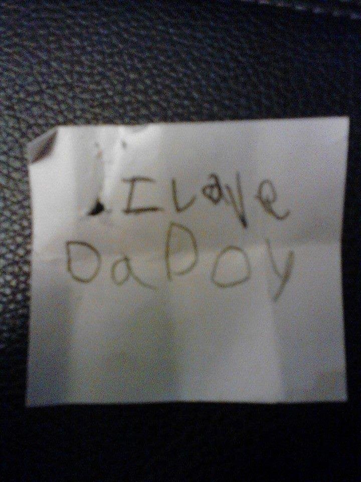 A little note from my daughter Adriannah today ! : )