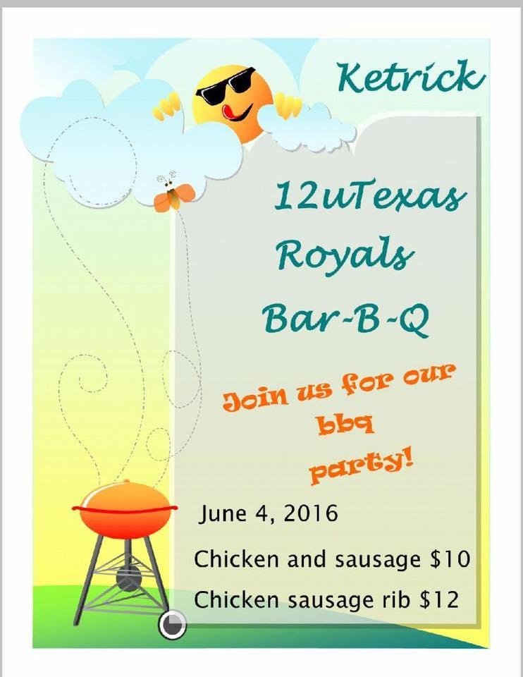 Please support fundraiser for my cousin Ketrick and team for Alabama trip to baseball tournament.Address where dinners will be sold is 10410 Kelburn Houston 77016 : 10am  until