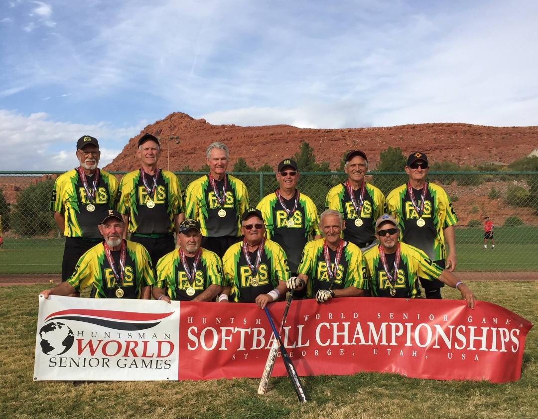Got back from my yearly trip to St George. Our team took the bronze metal in the 65 year old division and we took the gold in the 70 year old division.