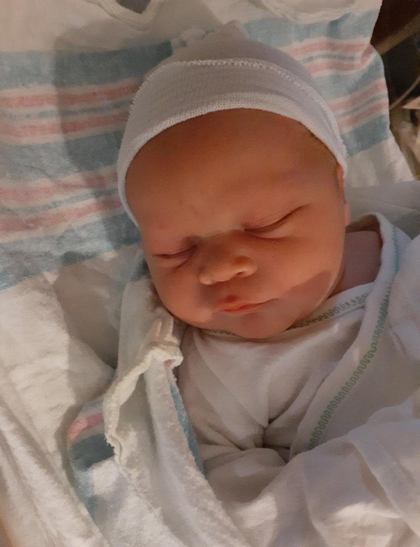 Scott A. Alksmant 3rd ....9/29/2020 No pink for this 9lb.4 oz boy.