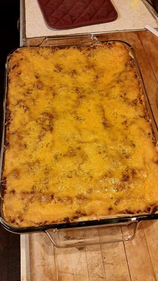 Here's my version of creamy burrito casserole! Delicious