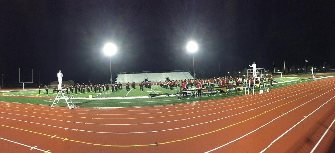 The EK Falcons Marching Band scored a "1" in MSBOA competition!!