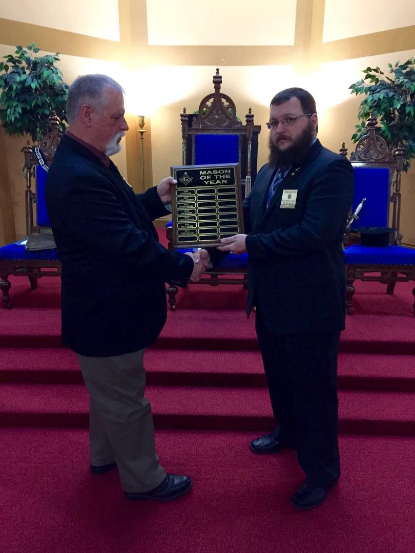 Congratulations to Tommy Milton, Master Mason of the year 2015.
