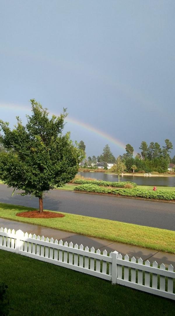 Rainbow over Hammock Lake.