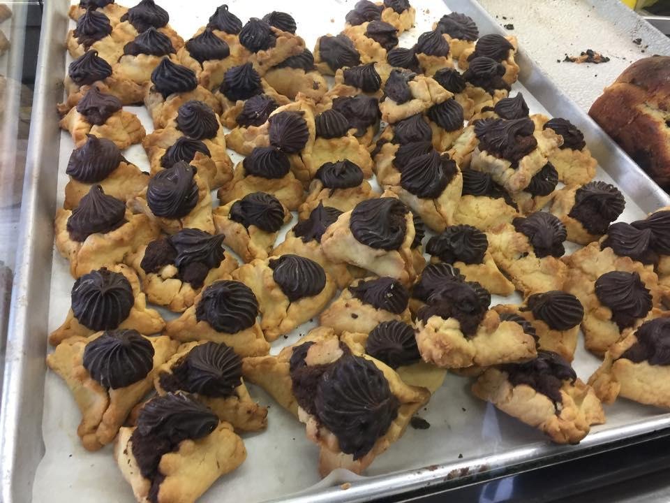 Chocolate hamantaschen from Moishes on second Avenue only made once a year for Purim
