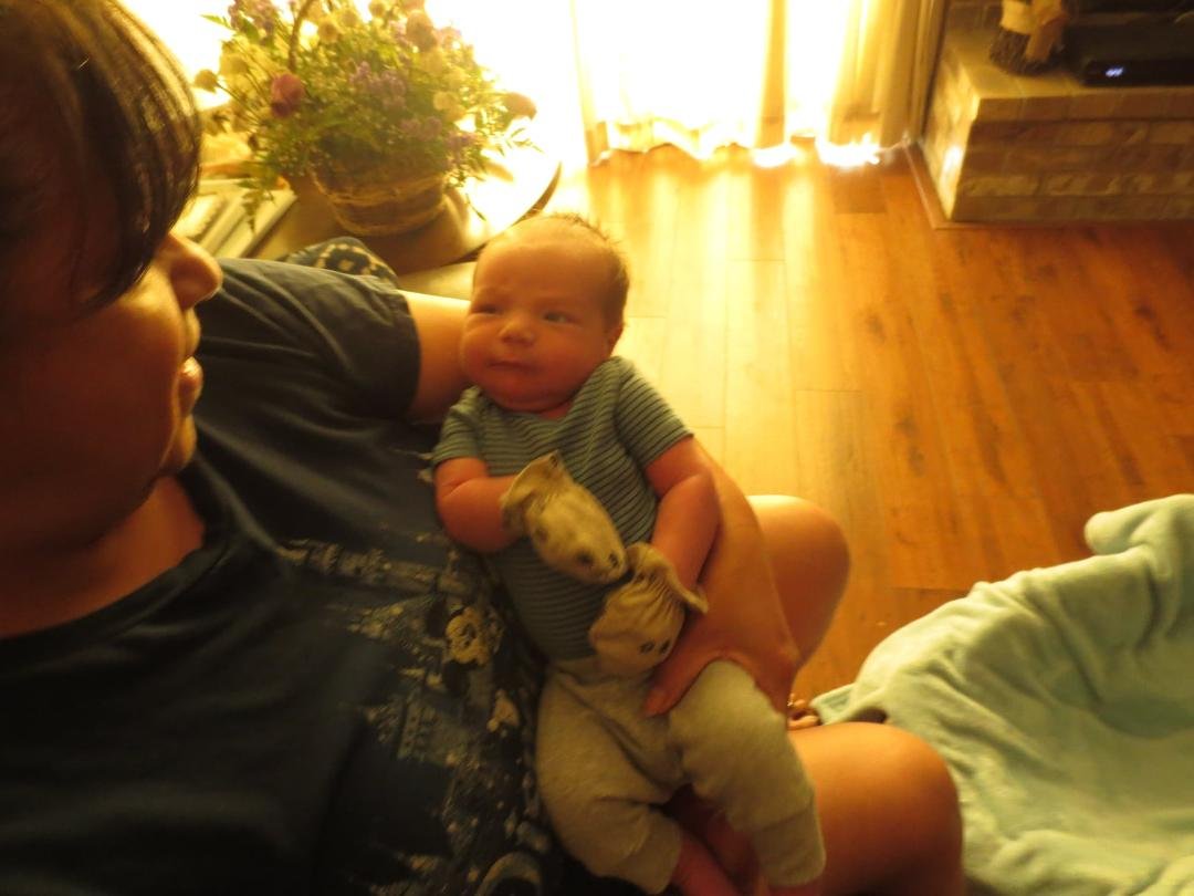 my grandson JULIAN w/ Grandma