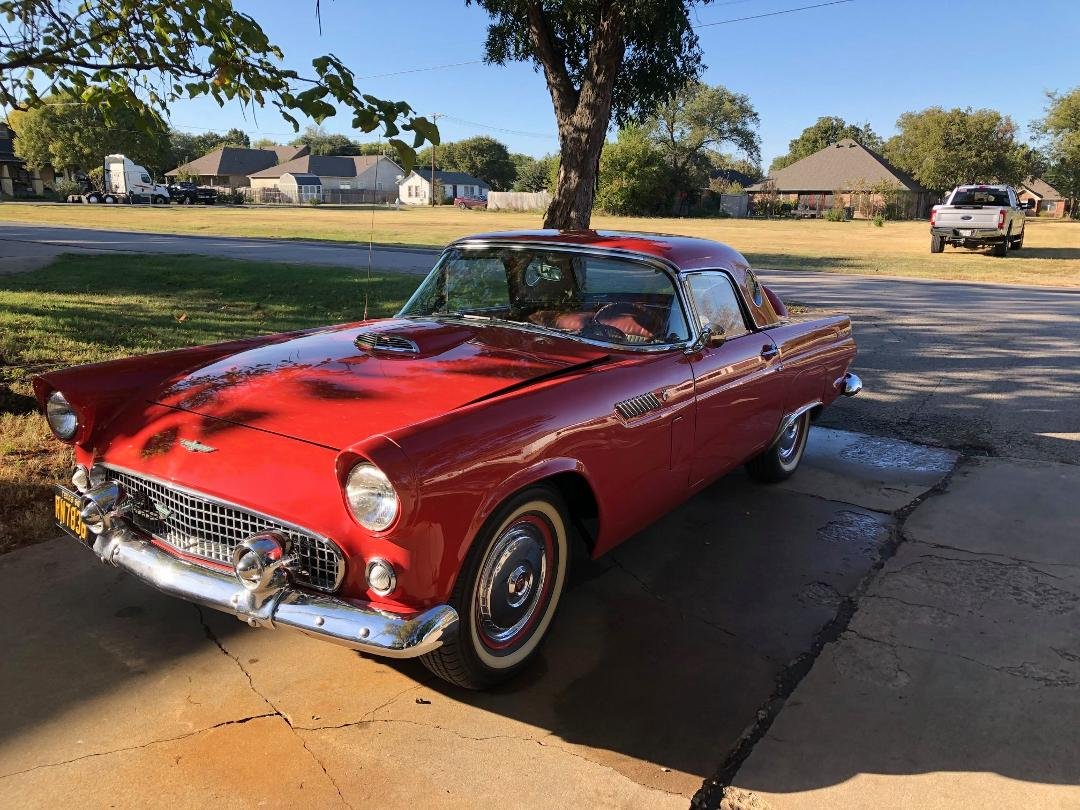 The T-bird got a bath today, and driven about a mile.  Not enough time for more miles.