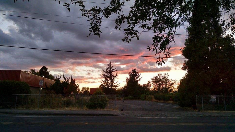 Tuesday evening sky over Salem, Oregon.