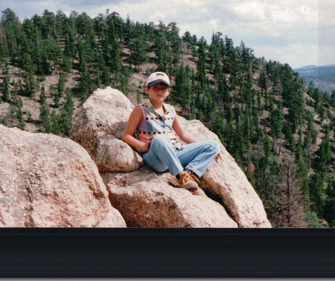 How about this one Erin? You are on top of the world! Love you!