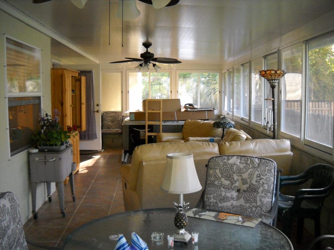 inside of sunroom first half
