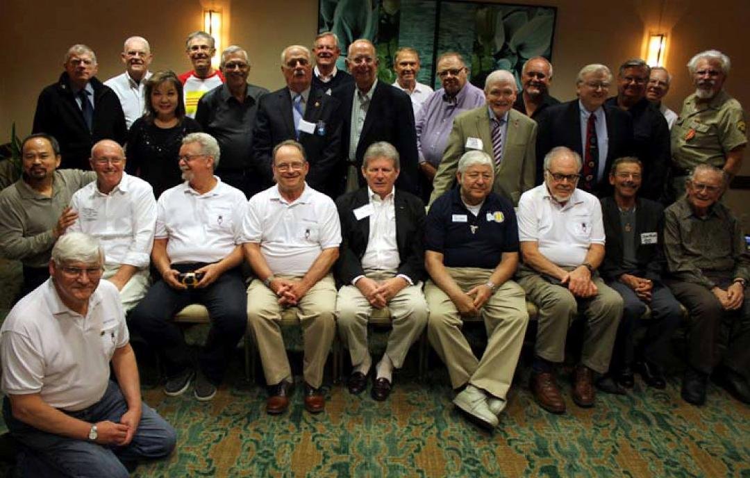 Everyone Who Came to the Reunion!

Ron Hesketh did an excellent job in preparing the 2014 Reunion Newsletter.  NEXT STEP!  Everyone in that picture should identify themselves by sending a message to Ron indicates what row t