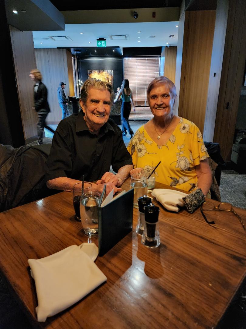 June 15 Our 56th Anniversary dinner at the Keg, Kelowna