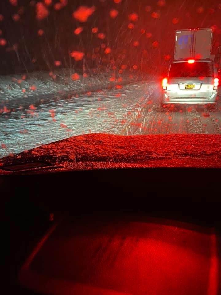 Stuck in snow Storm on I 10 Near El Paso