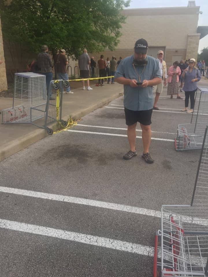 Well I guess you need to get to Costco at 7 instead of 7:30 for us 60+ members and this is just half of the line. 
This mask thing is crazy with everyone co contaminating  their mask