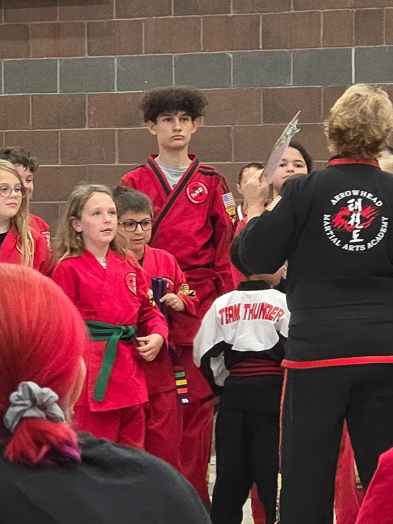 Gio's martial arts graduation
High Purple Belt