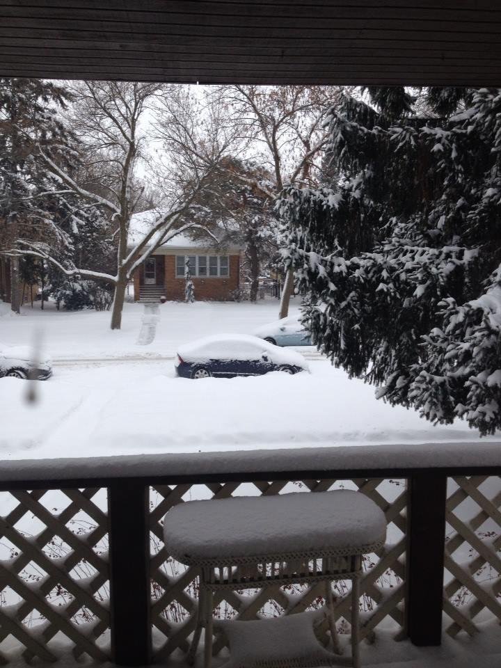 Still snowing in Chicago