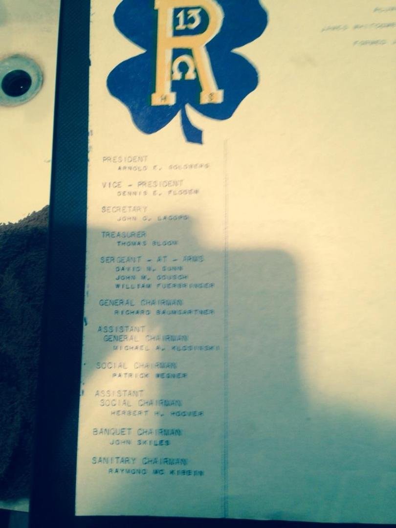 You have to enlarge this. After all it is 57 years old and faded