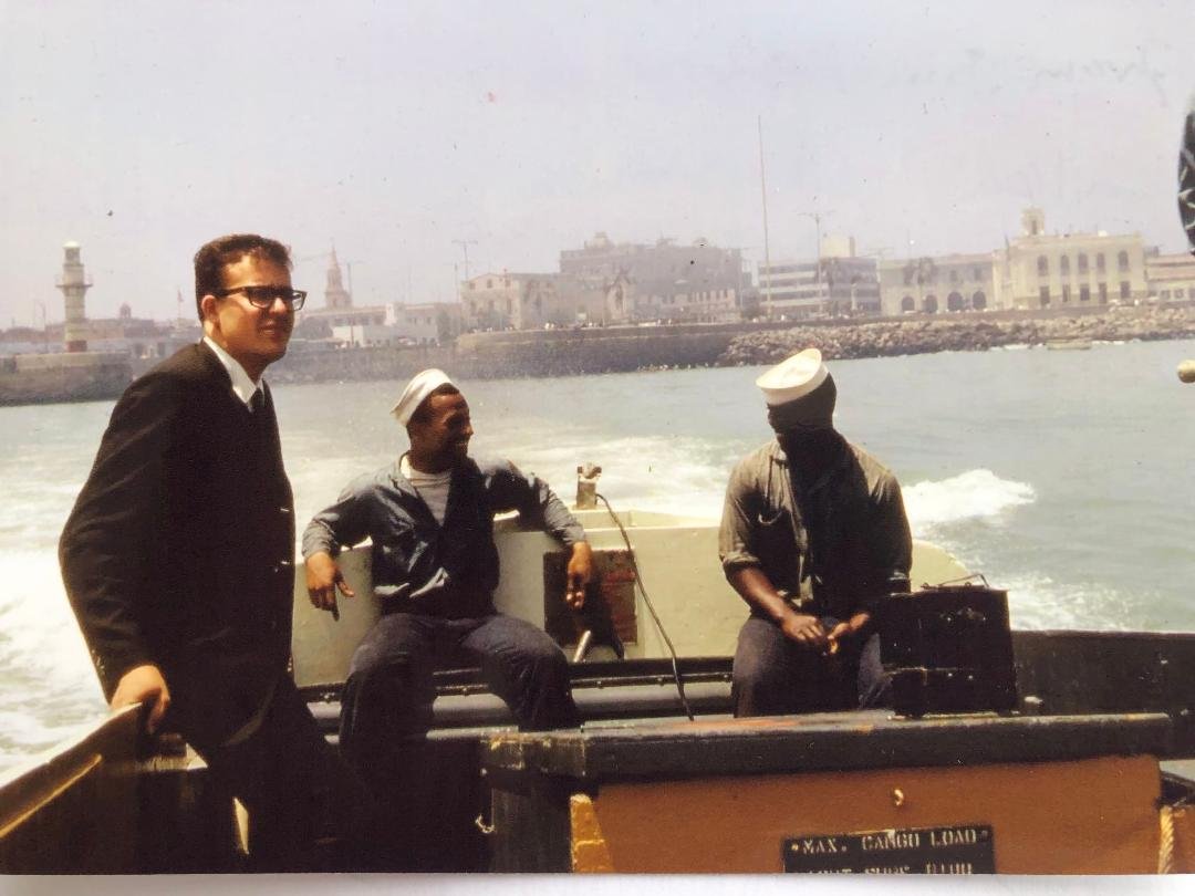 That's me leaving the port of Callao, Peru in 1967 when I was an LDS missionary in the Andes Mission. I just received this photo from fellow missionary, James Kelsey, as part of a Christmas card. A few of us had been invi
