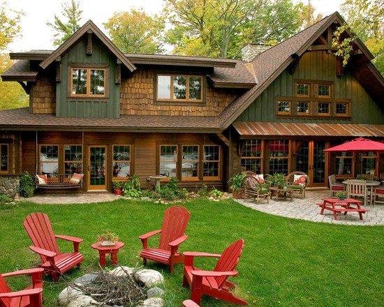 Now this is a perfect cabin! Would you like to spend a weekend here?
#fall #rustic #firepit